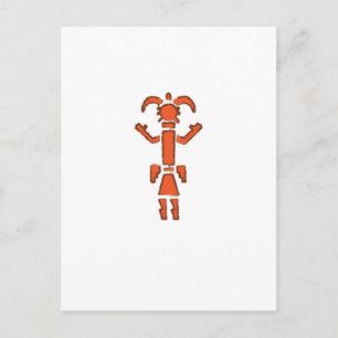 Navajo Kachina - Southwest Indian Design Postcard