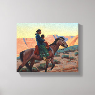 Navajo Mother, 1945 by Maynard Dixon Canvas Print