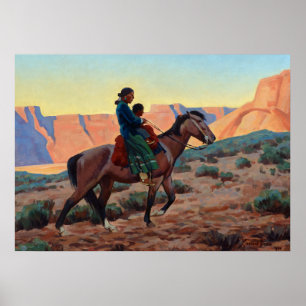 Navajo Mother by Maynard Dixon Poster