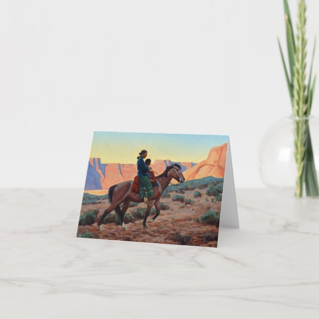 Navajo Mother by Maynard Dixon Thank You Card (Front)