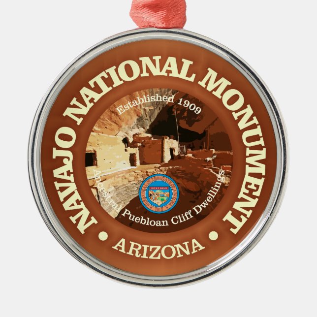 Navajo National Monument (NM) Metal Ornament (Front)