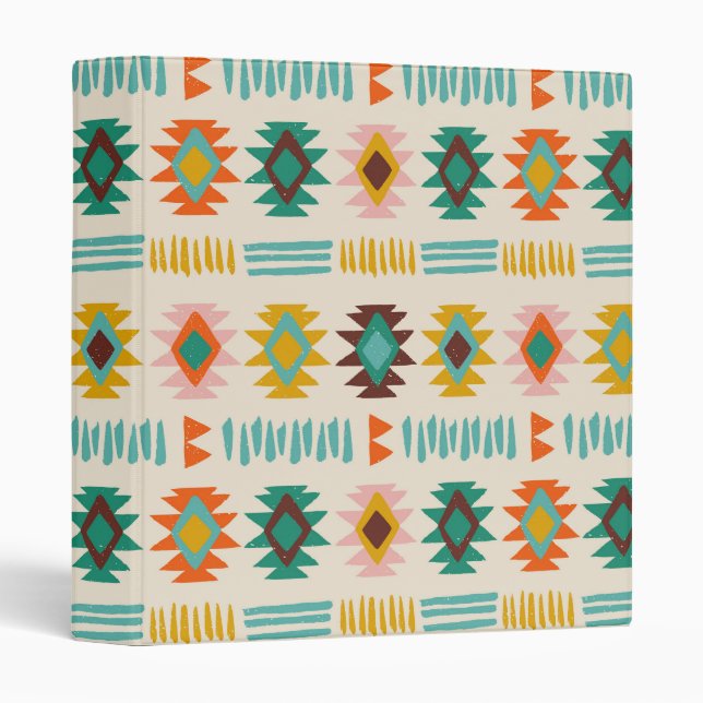 Navajo Native American Pattern Binder (Front/Spine)