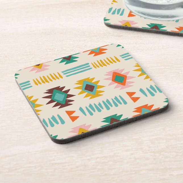 Navajo Native American Pattern Coaster (Left Side)