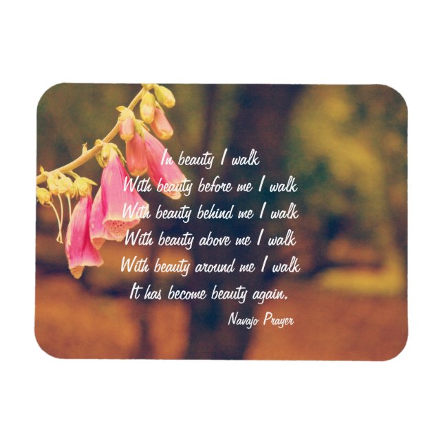 Navajo Prayer Walk in Beauty Magnet (Horizontal)