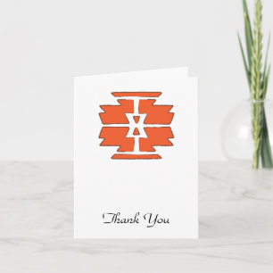 Navajo Print - Southwest Indian Design Thank You Card