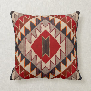 Navajo - Red Mesa Style - early 1900's Throw Pillow