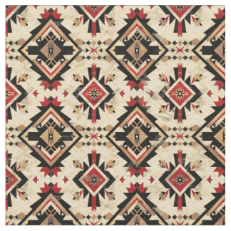 Navajo Rug Pattern-Southwestern Tribal Fabric