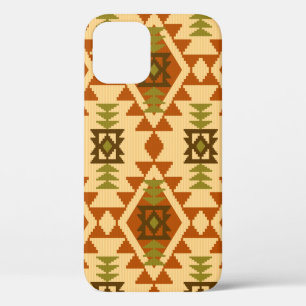 Navajo style ethnic tribal geometric seamless Vint iPhone 12 Case