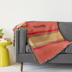 "Navajo" Style Fleece Throw Blanket