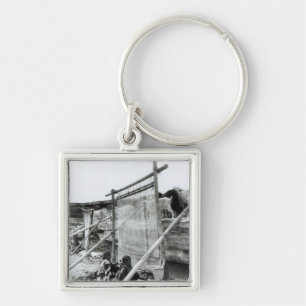 Navajo weavers, c.1914 keychain