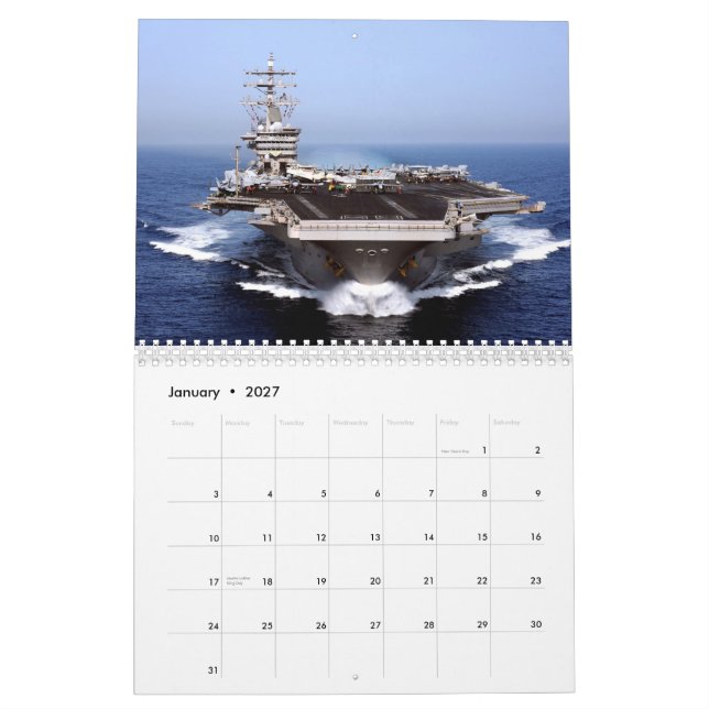 NAVAL AVIATION 2011 - Customized Calendar (Jan 2027)