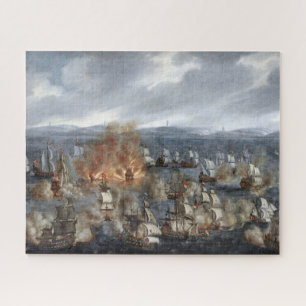 Naval Battle of Öland June 1676 Claus Møinichen Jigsaw Puzzle