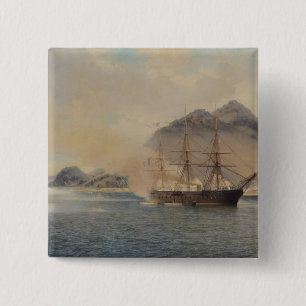 Naval Battle of the Strait of Shimonoseki 2 Inch Square Button