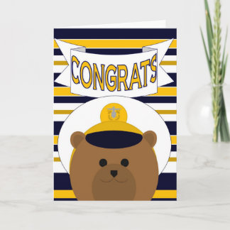Naval Congrats! (Male) Greeting Card