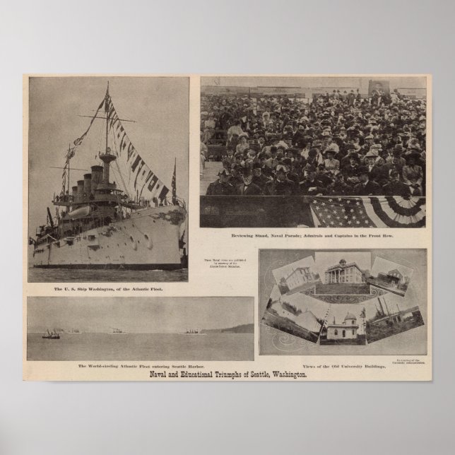Naval, educational triumphs, Seattle, Wash Poster (Front)