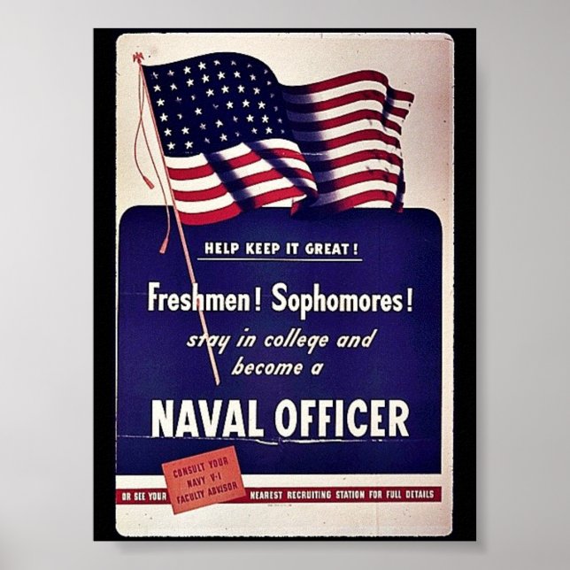 Naval Officer Poster (Front)