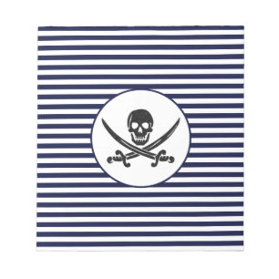 Naval Pirate Skull and cross bones Notepad