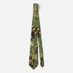 Naval Woodland Camouflage Tie