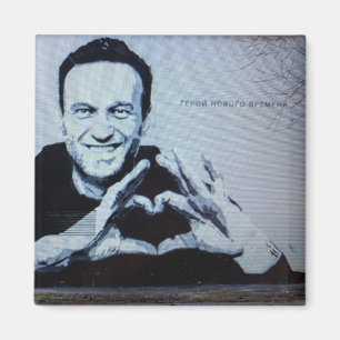 Navalny the Hero of our time Magnet
