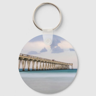 Navarre Beach Fishing Pier Keychain