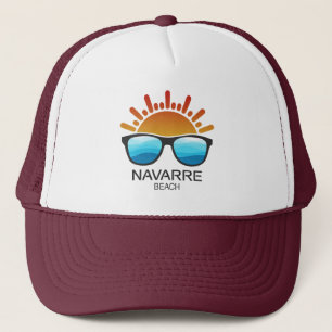 Navarre Beach Florida Sunglasses Trucker Hat