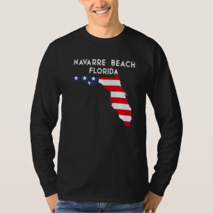 Navarre Beach Florida USA State America Travel Flo T-Shirt