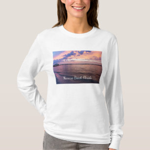 Navarre Beach Magic Hour Purple Sunset Long Sleeve T-Shirt