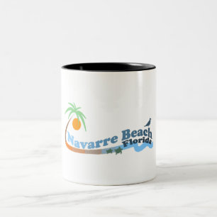 Navarre Beach. Two-Tone Coffee Mug