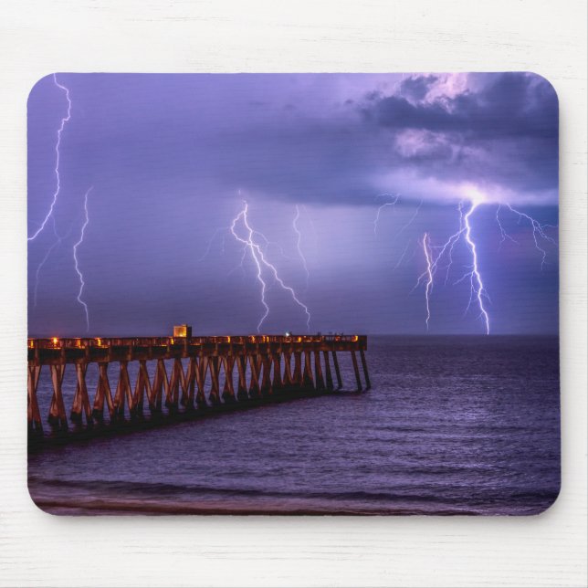 Navarre Florida Lightning Storm Mouse Pad (Front)