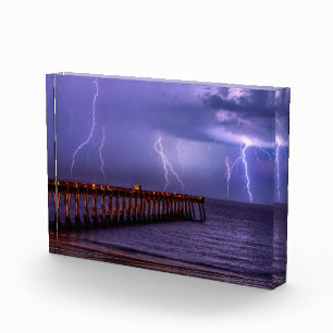 Navarre Florida Lightning Storm Photo Block