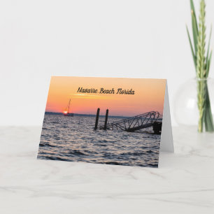 Navarre Florida Santa Rosa Sunrise Greeting Card