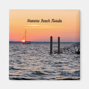 Navarre Florida Santa Rosa Sunrise Square Magnet