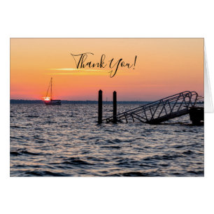 Navarre Florida Santa Rosa Sunrise Thank you Card
