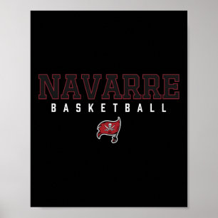 Navarre Raiders Logo Sketll Hs  Poster