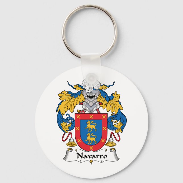 Navarro Family Crest Keychain (Front)