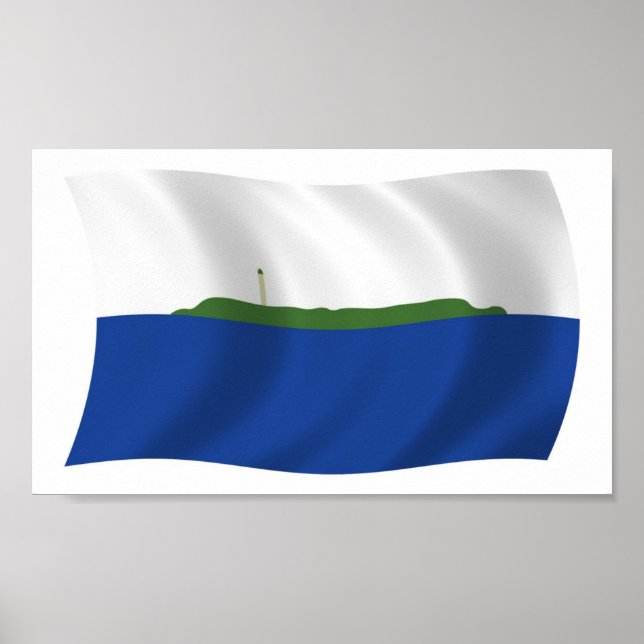 Navassa Island Flag Poster Print (Front)