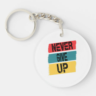 naver give up, do hard work. keychain