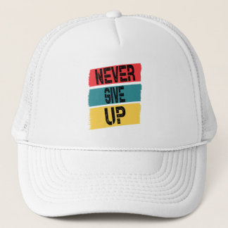 naver give up,  trucker hat