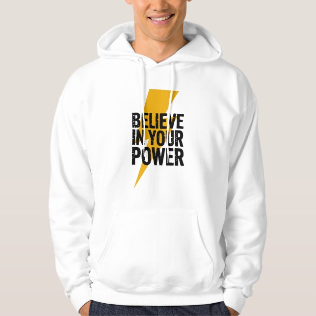 naver look back, do hard work.  hoodie (Front)