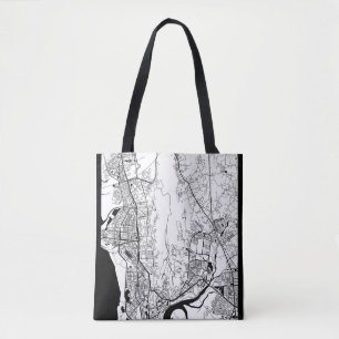 Navi Mumbai Maharashtra Map Tote Bag