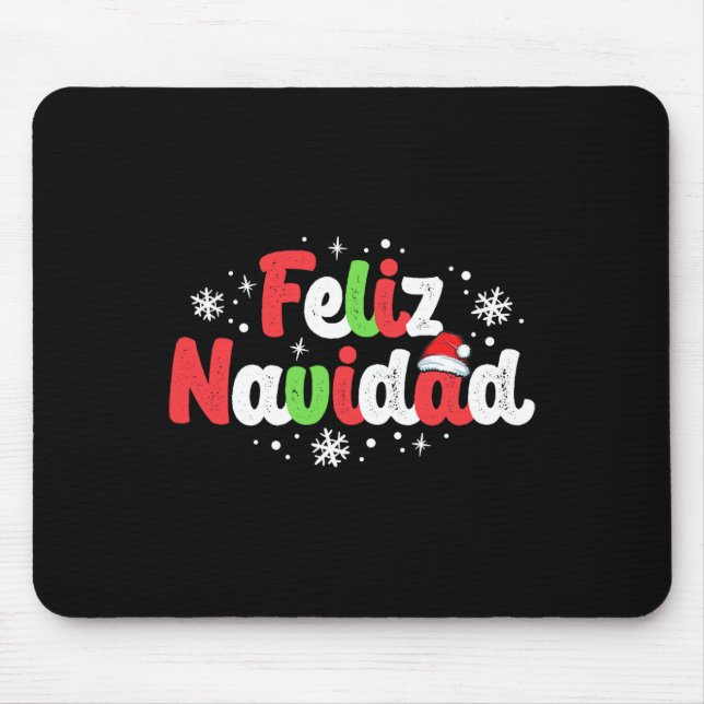 Navidad Matching Family Spanish Christmas Mexican  Mouse Pad (Front)