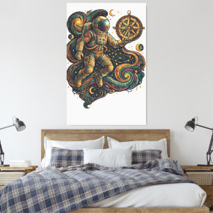 Navigate the Stars – Inspirational Cosmic  Canvas Print