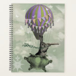 Navigating Rabbit Planner<br><div class="desc">Navigating Rabbit by FabFunky. Features a whimsical rabbit in a hot air teapot. | 190708D</div>