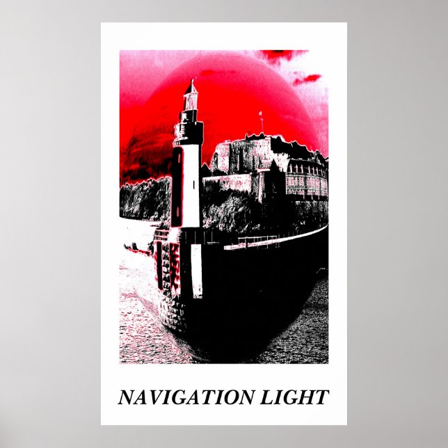 Navigation light art poster (Front)