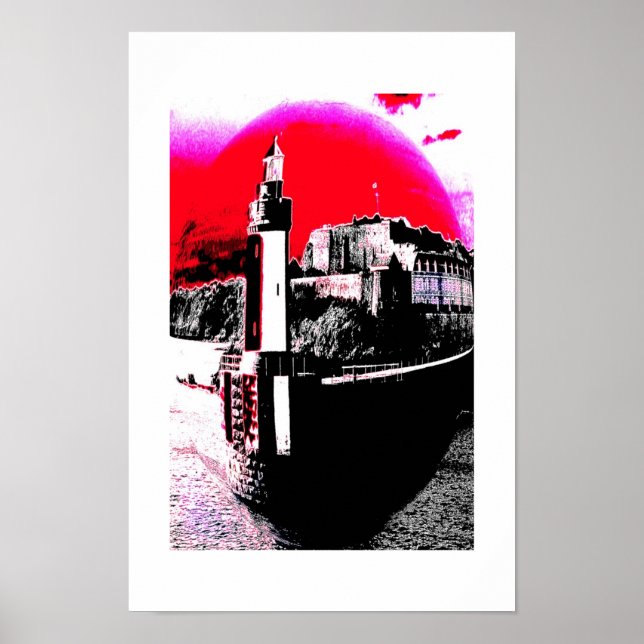 Navigation light art poster (Front)