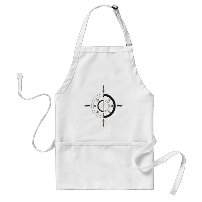 Navigation / sailing gift: Ship & airplane compass Standard Apron (Front)
