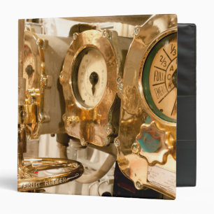 Navigational Gauges And Instruments On Submarine Binder
