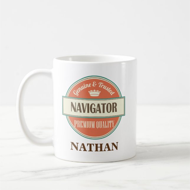 Navigator Personalized Office Mug Gift (Left)