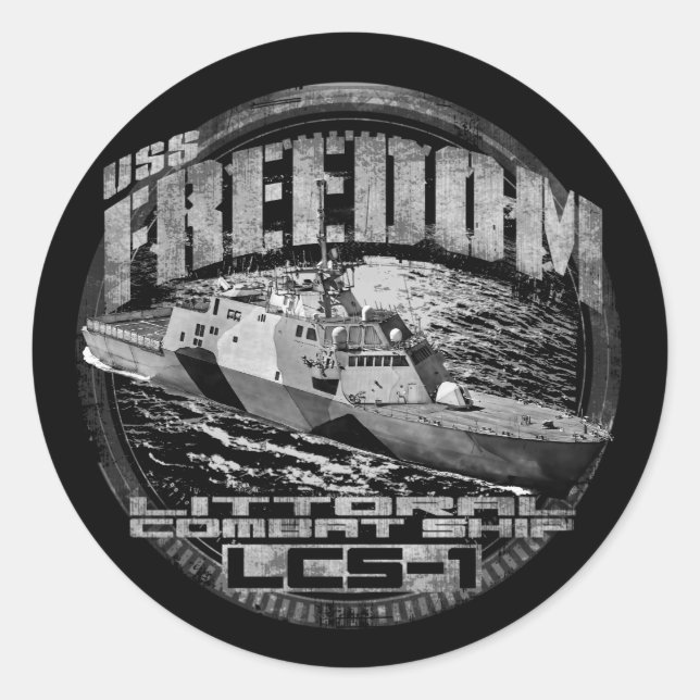 Navire de combat Littoral Freedom Sticker (Devant)