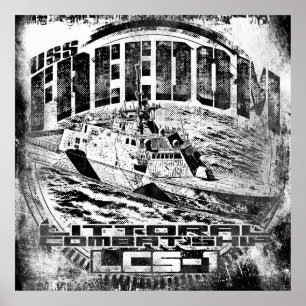 Navire de combat Littoral Poster de la liberté